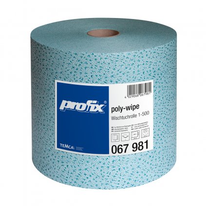 PROFIX POLY WIPE - Netkaná priemyselná utierka modrá; 500 útržkov