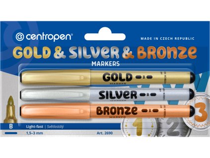 2690 GOLD & SILVER & BRONZE BL 3