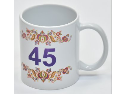 Keramický hrnček 330ml  pre muža 45 výška 95mm priemer 82mm