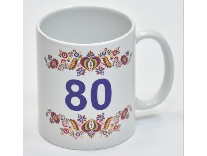 Keramický hrnček 330ml  pre muža 80 výška 95mm priemer 82mm