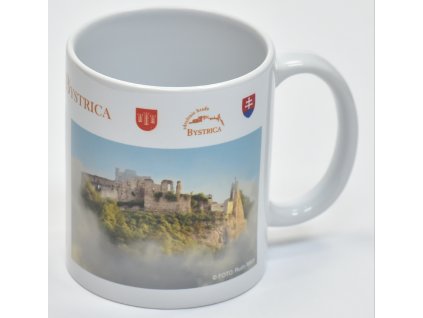 Keramický hrnček 330ml Hrad Bystrica 4 80 výška 95mm priemer 82mm