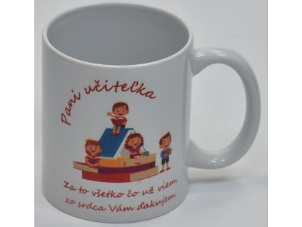 Keramický hrnček 330ml Najlepšia pani učiteľke 95mm priemer 82mm