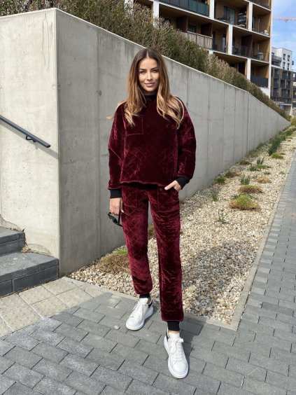 Lux velvet burgundy