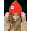 Orange Bubble Beanie