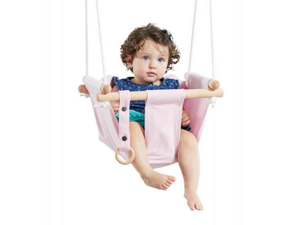 SW133 5 pink canvas swing