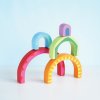 PL107 Rainbow wooden Tunnel Toy 13