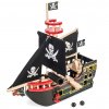 TV246 Barbarossa Pirate Ship Boat Black Sail Caribbean