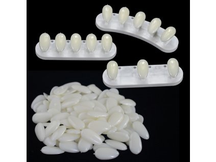 10968 stojan na nail art 3 ks biele