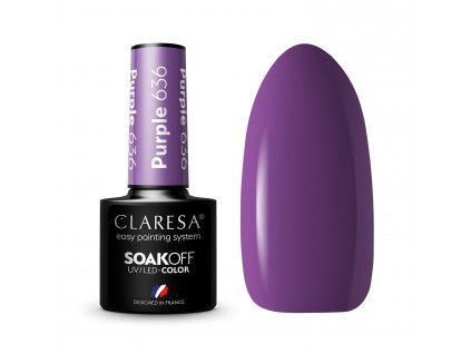 12438 claresa gel lak purple 636 5ml