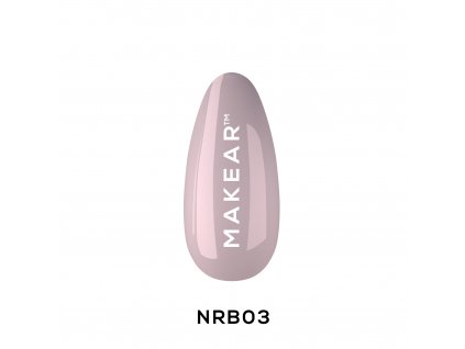 makear nude rubber base pudding pink nrb03