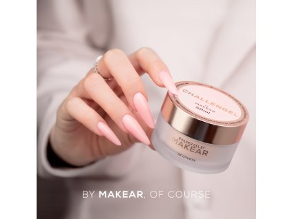 makear challengel stavebny gel HG02 MILKYPEACH 1