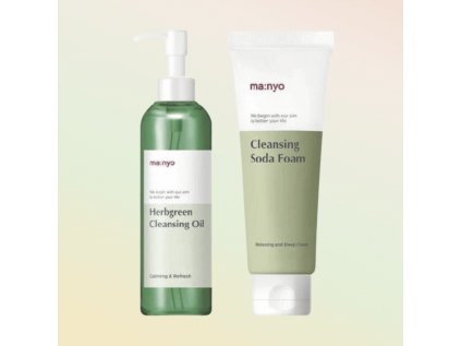 Green Double Cleansing Set - Sada pro čistou a zářivou pleť bez pórů