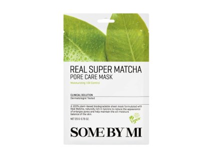Real Super Matcha Pore Care Mask - Plátýnková maska proti černým tečkám | 1 ks