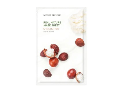 Real Nature Sheet Mask (Shea Butter) - Plátýnková maska s bambuckým máslem | 23 ml