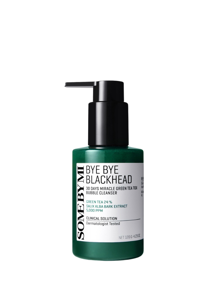 Some By Mi Miracle Bye Bye 30 Days Blackhead Miracle Green Tea Tox Bubble Cleanser - Čistící pěna proti černým tečkám 120ml