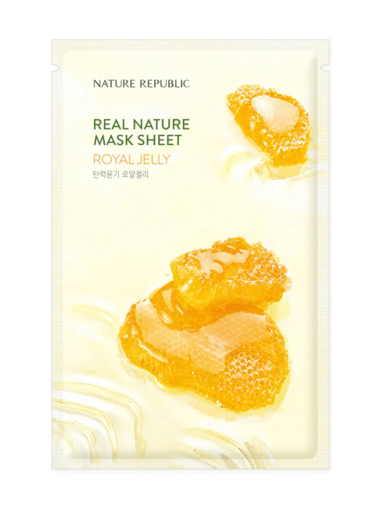 Nature Republic Real Nature Mask Sheet (Royal Jelly) - Plátýnková maska s extraktem z mateří kašičky | 23 ml