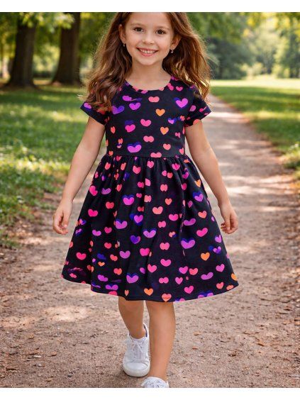 Šaty Barevné srdce