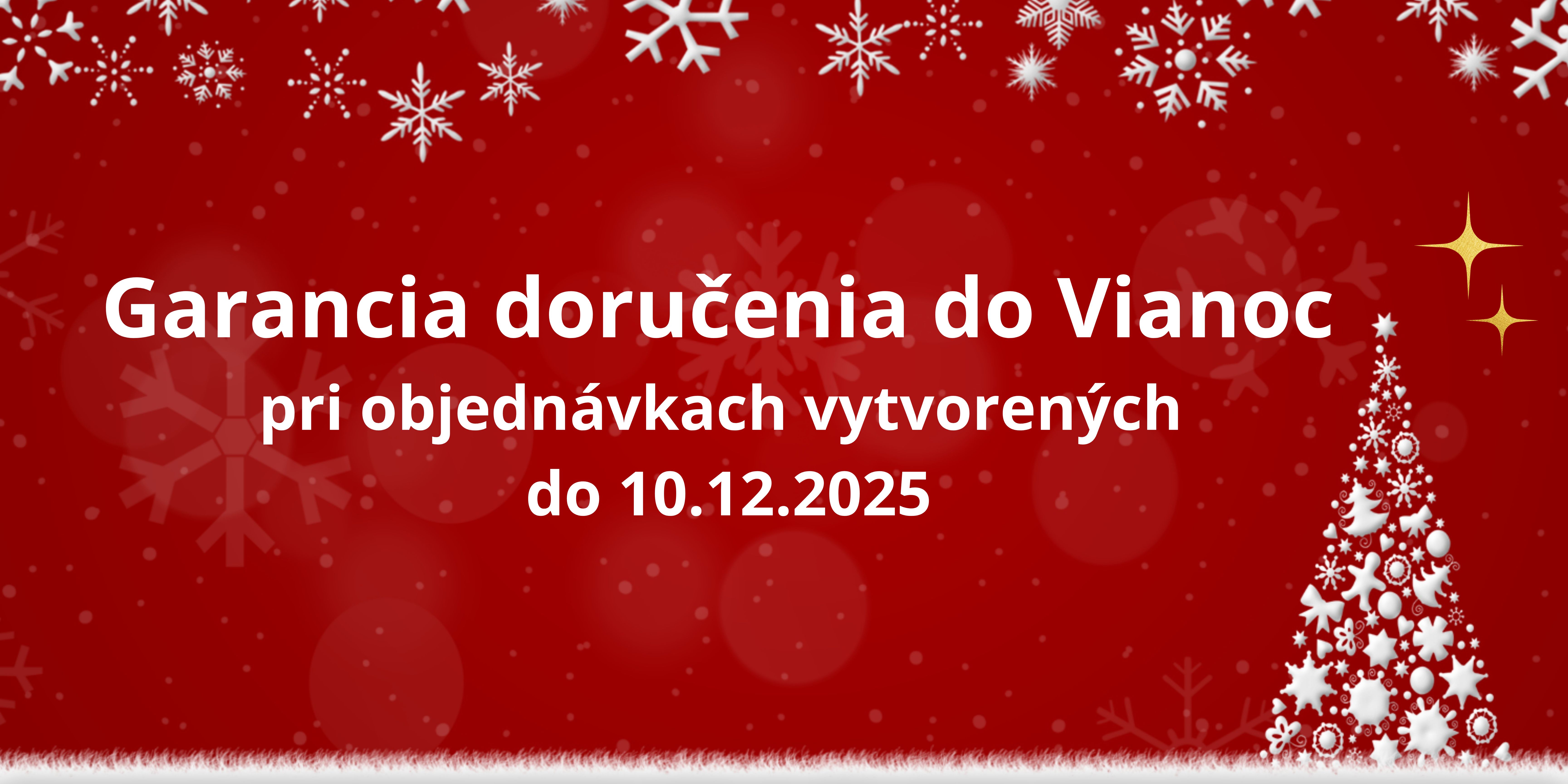 Vianočné doručenie objednávok 2025