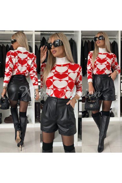 pulóver so srdiečkami