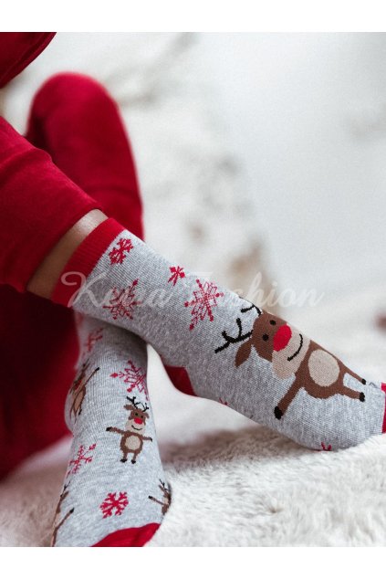 vianočné ponožky zimné sob