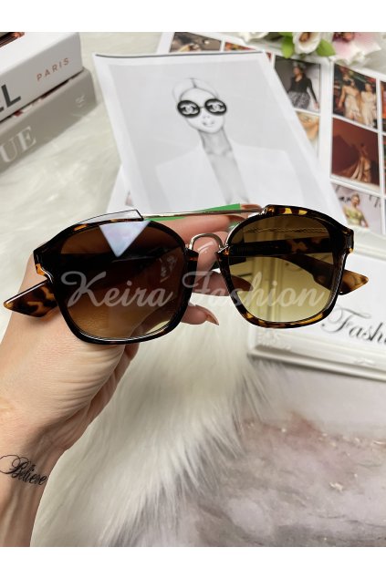 hnedé slnečné okuliare