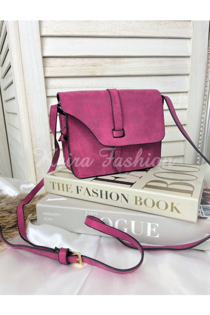 fuchsia mini crossbody kabelka