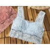 čipkovaný bralet modrý ružový