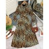 dlhé šaty so tigrím vzorom
