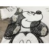 biele tričko mickey s perlami