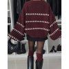 oversize burgundy sveter