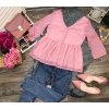 ružová romantická dámska blúzka