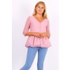 ružová romantická dámska blúzka