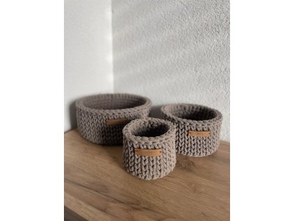 Sada 3 košíkov COFFEE