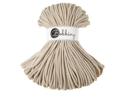 Beige 5mm Braided Cord 100m