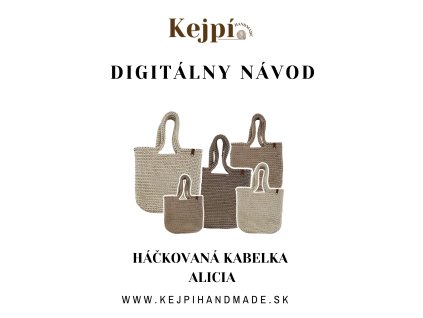 Návod na háčkovanú shopper kabelku