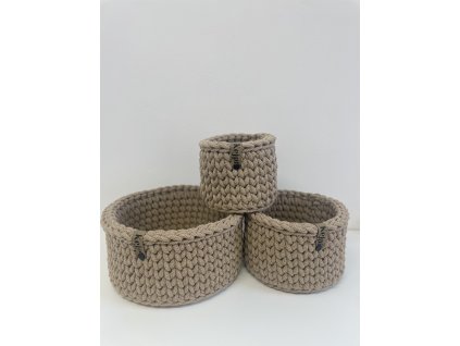 Sada 3 košíkov SAND