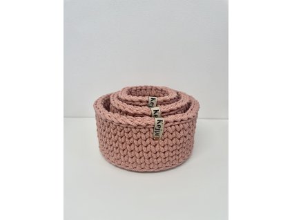 Sada 3 košíkov BLUSH