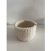 Háčkovaný košík 15 x 10 cm