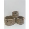 Sada 3 košíkov SAND