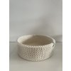 Háčkovaný košík 30 x 10 cm