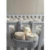Závesný háčkovaný košík LIGHT GREY