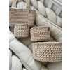 Sada 4 košíkov WARM BEIGE