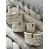 Sada 4 košíkov NATURAL