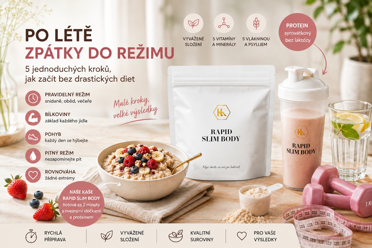 Po létě zpátky do režimu: 5 jednoduchých kroků, jak začít bez drastických diet