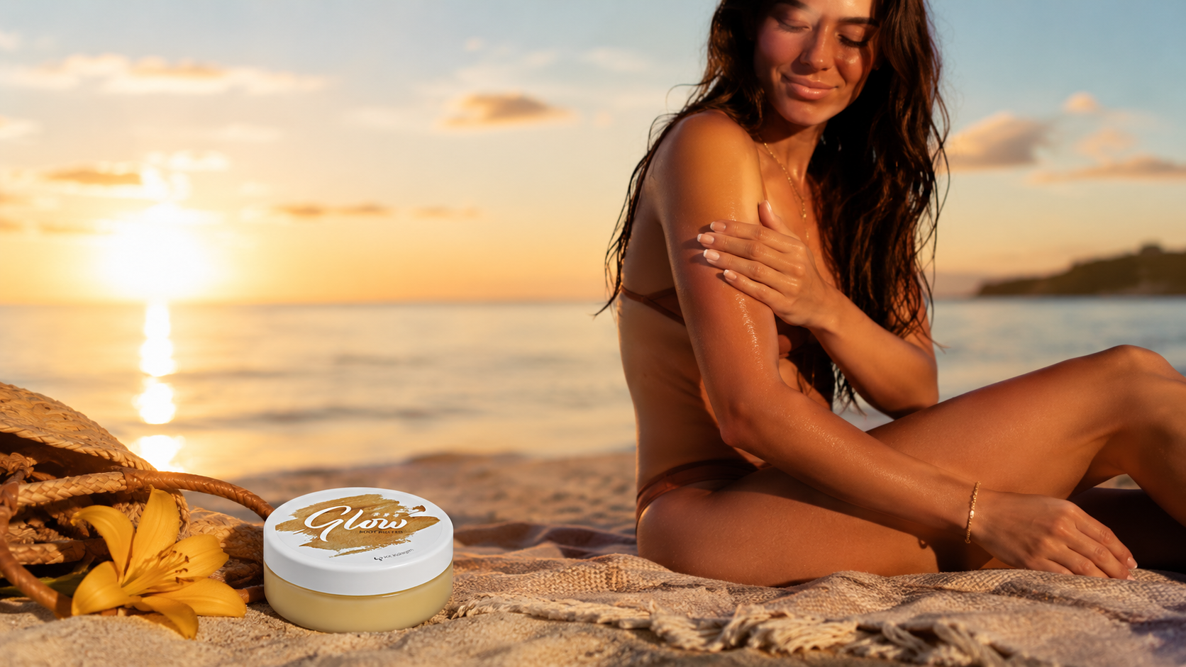 Účinky KK Glow s SPF 30 na pokožku při opalování