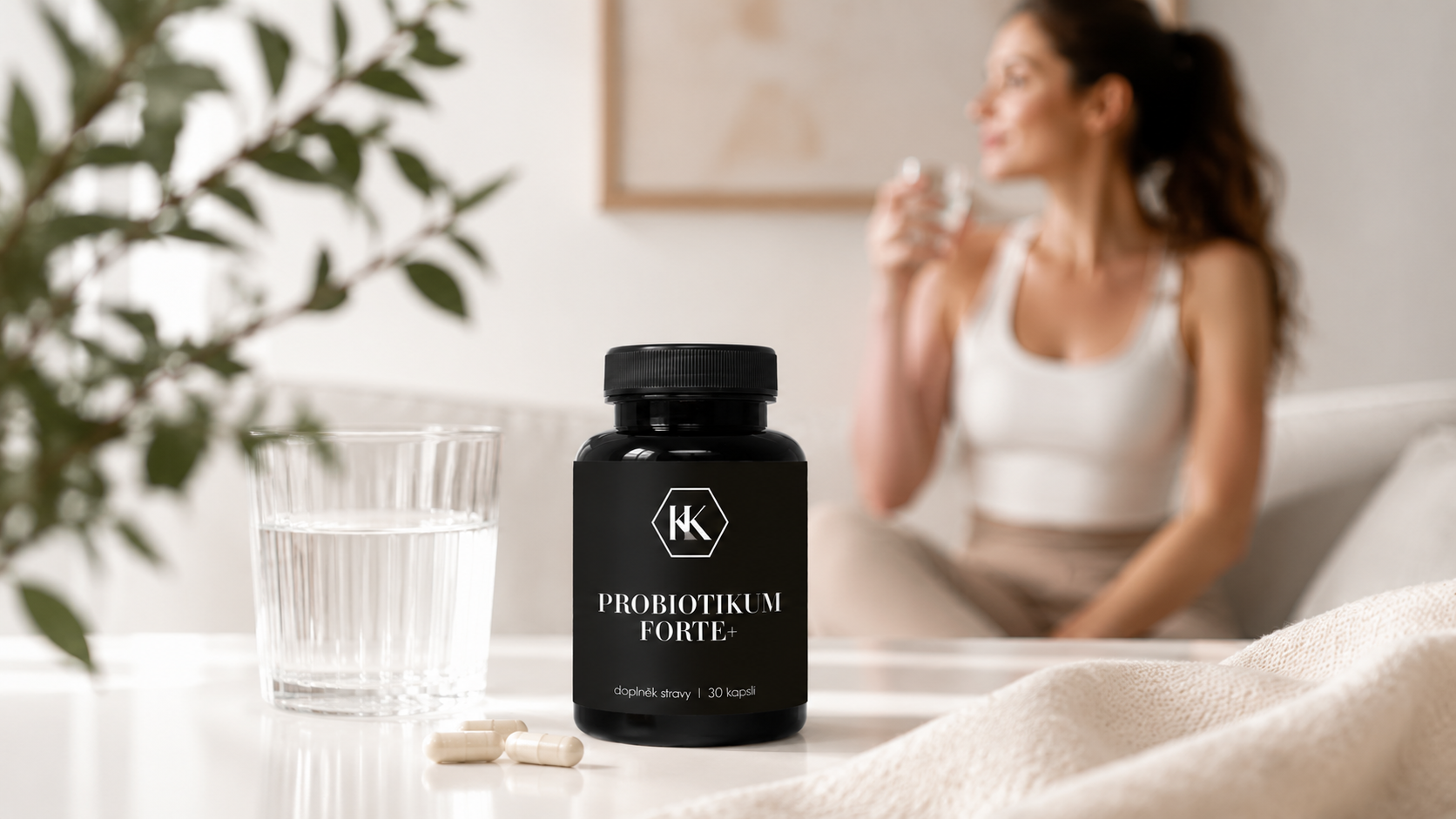 Probiotika KK - balení 30 kapslí, vyrobeno v ČR
