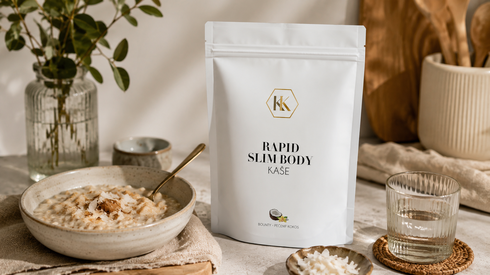 Rapid Slim Body kaše pečený kokos - hotová za 2 minuty