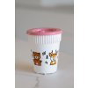 Kelímek Zvířátka s růžovým víčkem