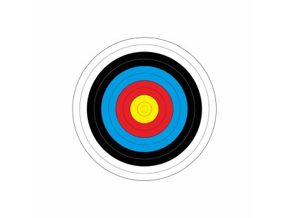 YATE Terč 40 cm speciální papír+nylon, sada 10 ks