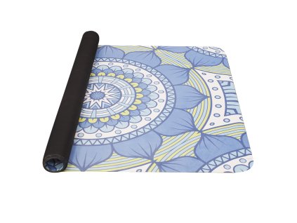 YATE Yoga Mat přírodní guma - vzor B 1 mm modrozelená